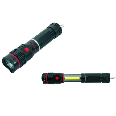 Logo trade advertising product photo of: Flashlight BIWA Schwarzwolf
